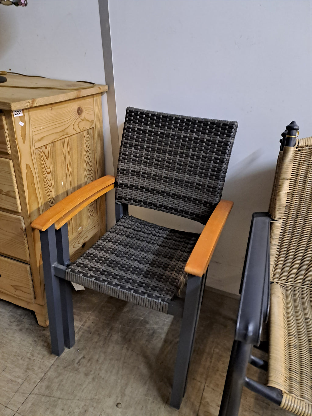 Gartenstuhl schwarz