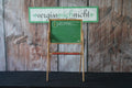 Kleine grüne Kreidetafel