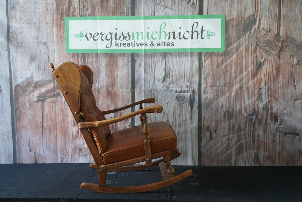 Chesterfield Schaukelstuhl Leder