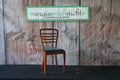 Holzstuhl-Set mit buntem Muster 6x