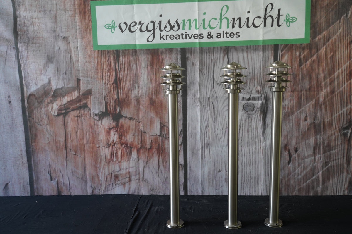 Outdoor Stehlampen Set 3x