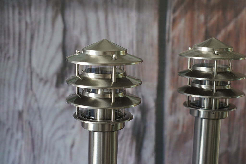 Outdoor Stehlampen Set 3x