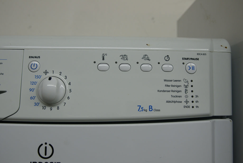 INDESIT IDCA 835 B weiß (Spektrum: A+++ - D) B Kondensationstrockner (7,5 kg, B, Weiß)