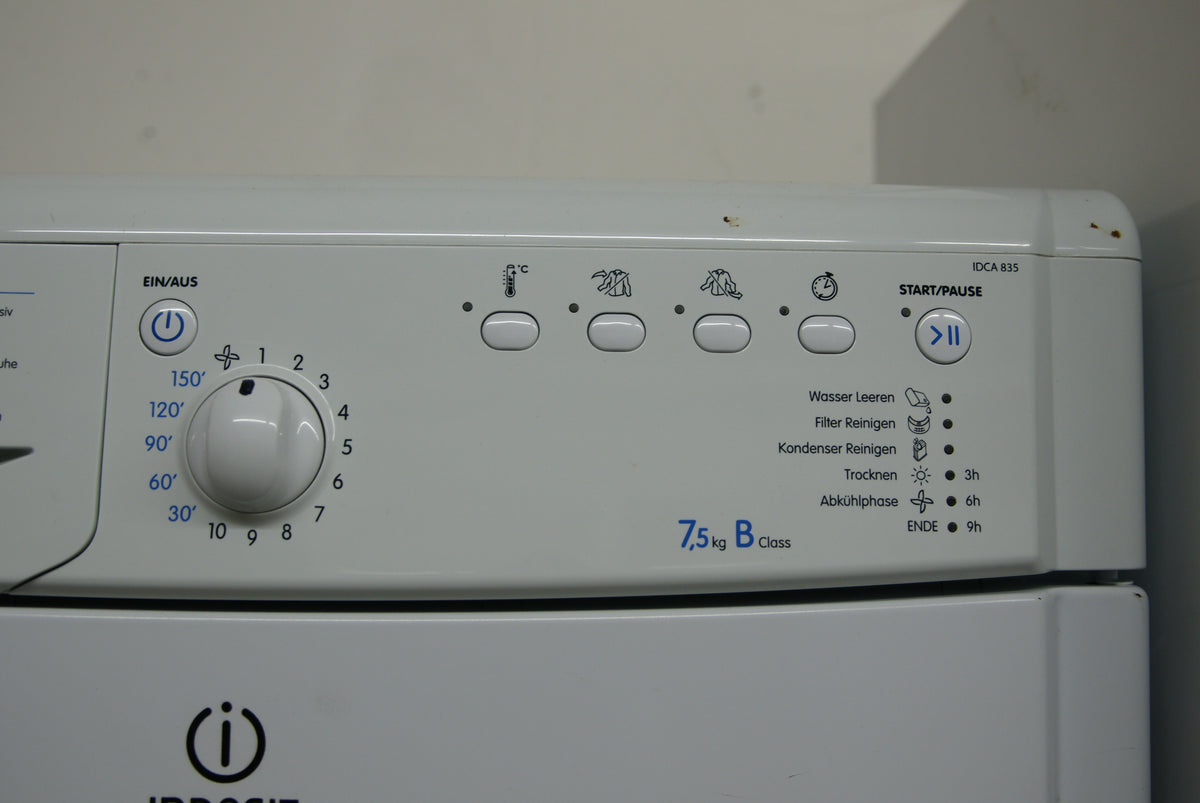 INDESIT IDCA 835 B weiß (Spektrum: A+++ - D) B Kondensationstrockner (7,5 kg, B, Weiß)
