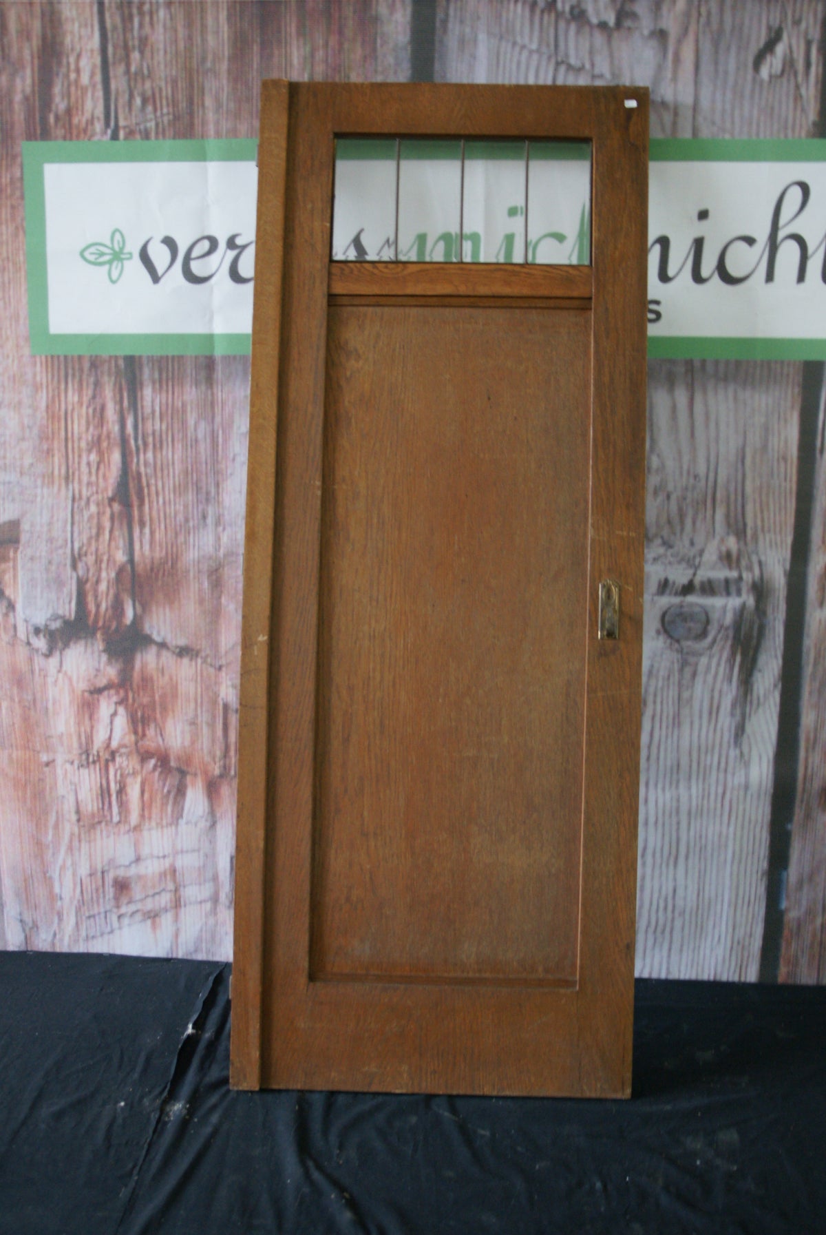 antikes Holztürblatt