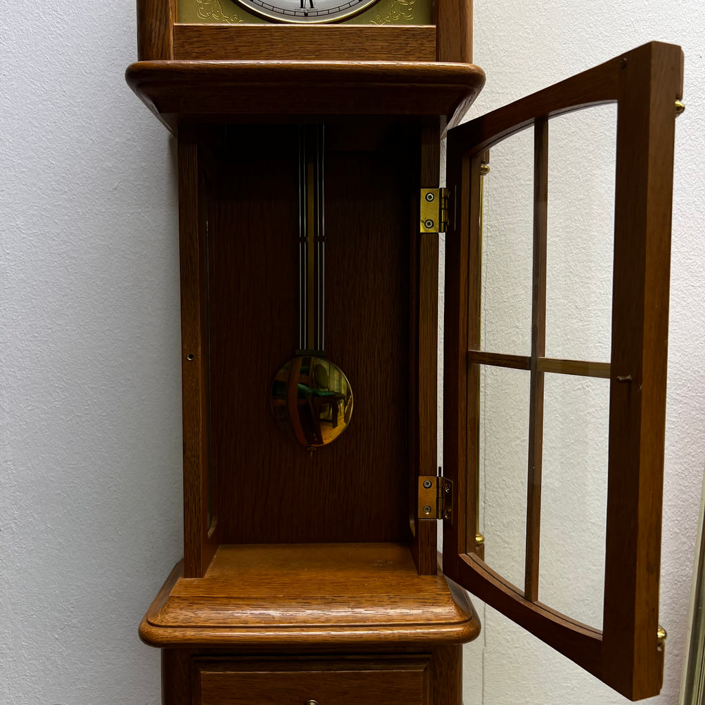 Vintage Hermle Wanduhr Holz