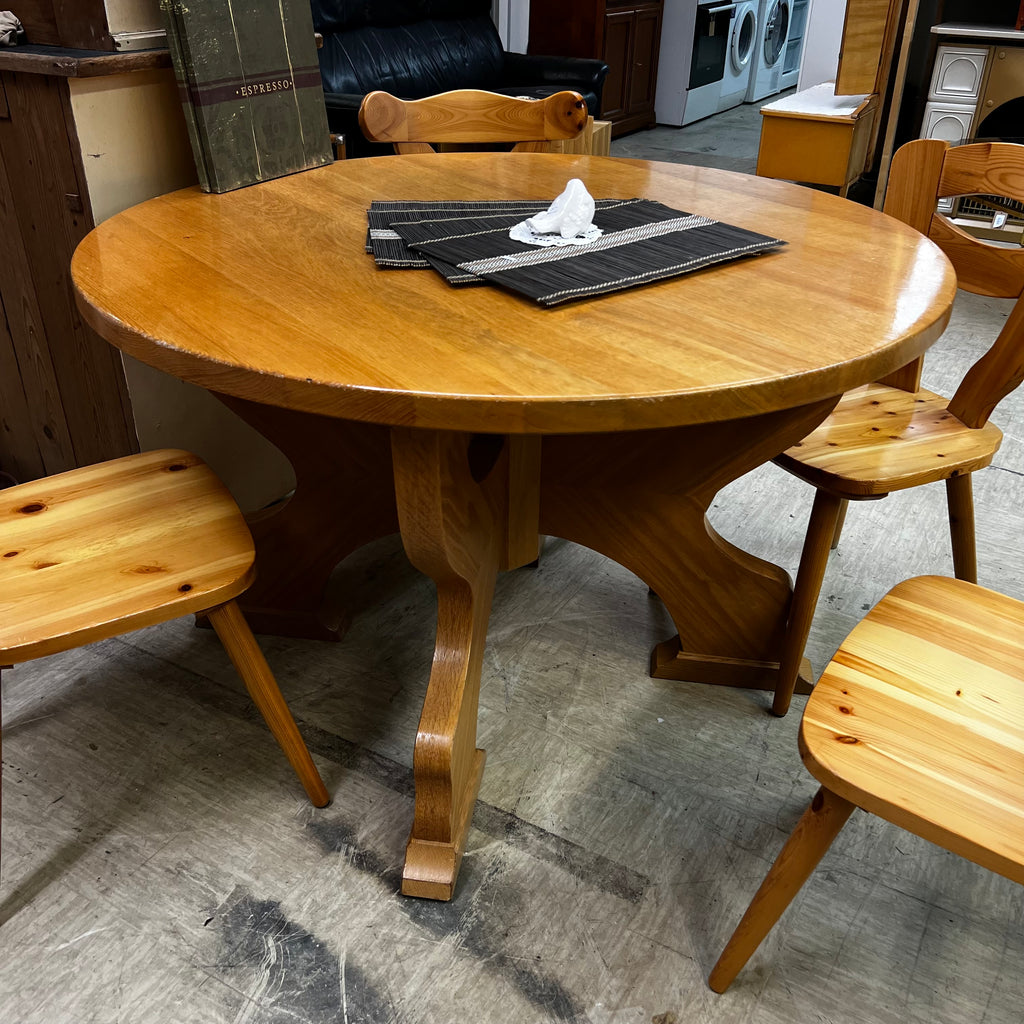 Esstisch Set 4 Stühle + Tisch