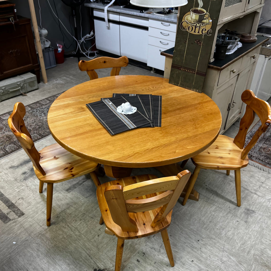 Esstisch Set 4 Stühle + Tisch